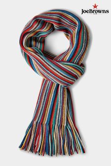 Joe Browns Blue Striped Tassel Scarf