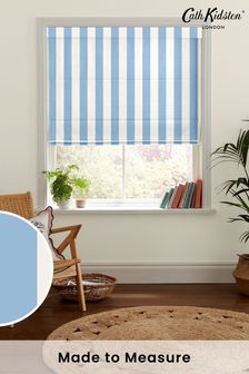 Cath Kidston Blue Canopy Stripe Made to Measure Roman Blind