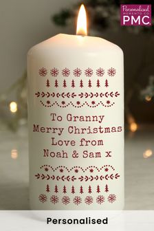 Personalised Christmas Candle by PMC