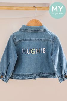 Personalised Letter Patch Denim Jacket by My 1st Years