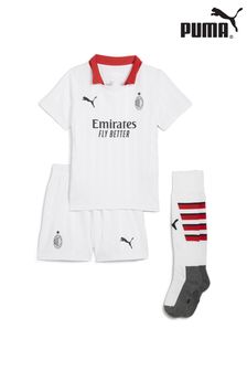 Puma White Kids Boys AC Milan 24/25 Away Minikit