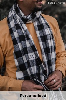 Solesmith Check Black Scarf