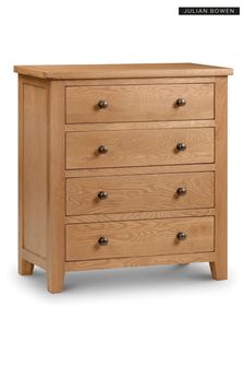 Julian Bowen Brown Marlborough 4 Drawer Chest