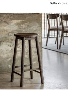 Gallery Home Dark Wood Temara Oak Style Stool