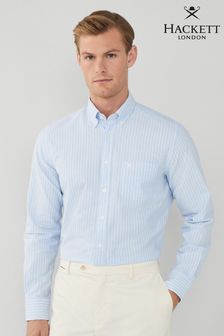 Hackett London Men Blue 100% Cotton Shirt