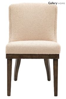 Gallery Home Set of 2 Taupe Cream Kenneth Dining Chairs