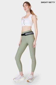 Sweaty Betty Savannah Green 7/8 Length Aerial Core Workout Leggings