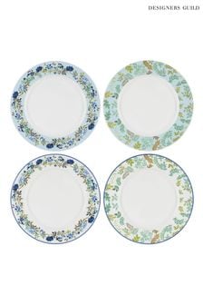 Designers Guild Porcelaine De Chine Dinner Plates Set Of 4