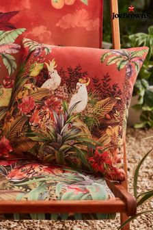 Joe Browns Red Totally Tropical Sunset Reversible Garden Cushion