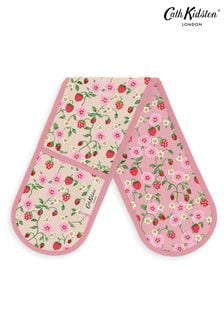 Cath Kidston Pink Strawberry Double Oven Glove