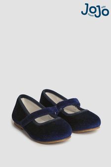 JoJo Maman Bébé Navy Ballet Shoes