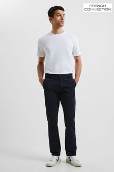 French Connection Blue Stretch Chino Trousers