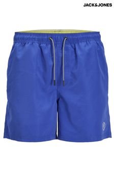 JACK & JONES Blue Swim Shorts With Contrast Lining