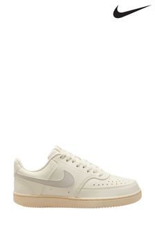 Nike Cream Court Vision Low Next Nature Trainers