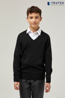 Trutex Black 100% Cotton School Jumper