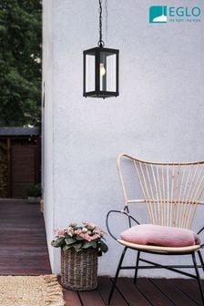 Eglo Black Alamonte Caged Outdoor Pendant Light