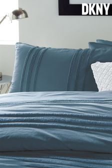 DKNY Blue Chenille Stripe Pillowcase