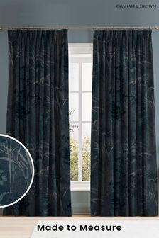 Graham & Brown Midnight Purple Restore Made to Measure Curtains