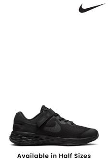 Nike Black Revolution 6 Flyease Youth Trainers