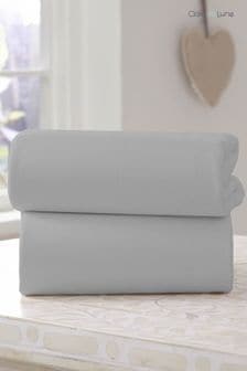 Clair De Lune Grey Travel Fitted Sheet