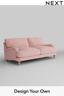 Plush Velvet Easy Clean/Blush Avery Luxe Relaxed Sit