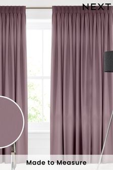 Mauve Montero Velvet Made To Measure Curtains