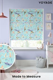 Voyage Aqua Blue Blackout Mermaids Party Made To Measure Roller Blind