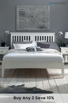 Bentley Designs White Hampstead Wooden Headboard