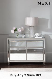 Mirrored living shop room furniture next
