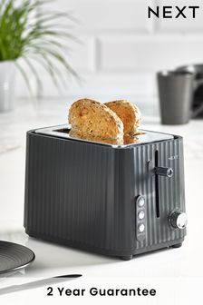 Black Sleek 2 Slice Toaster