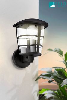 Eglo Black Aloria Upwards Black Exterior Wall Light