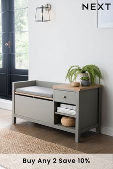 Dove Grey Dove Grey Malvern Dove Storage Bench