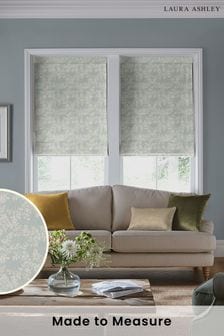 Green Burnham Woven Made to Measure Roman Blinds