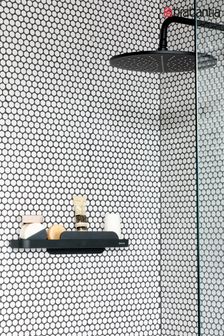 Brabantia Grey Mindset Shower Shelf with Squeegee Dark Grey