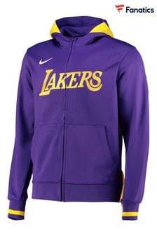 Nike Purple Los Angeles Lakers Thermaflex Zip Up Hoodie