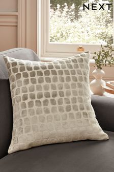 Champagne Gold Velvet Spot Cushion