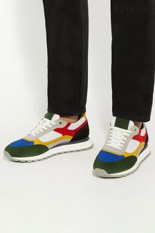 Dune London Multi Tetra Colourblock Retro Trainers