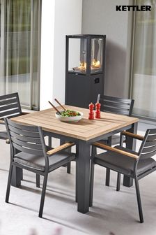 Kettler Slate Grey Elba Garden 4 Seater Dining Set