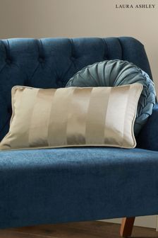 Laura Ashley Truffle Natural Lille Stripe Cushion