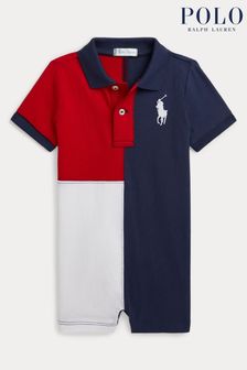 Polo Ralph Lauren Baby Boy Pony Jersey Polo Coverall Rompersuit