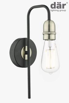 Dar Lighting Black Kiefer Wall Light