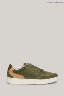 Tommy Hilfiger Green Basket Core Mix Essential Trainers