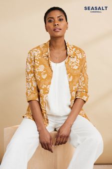 Seasalt Cornwall Yellow Larissa Organic Cotton Shirt