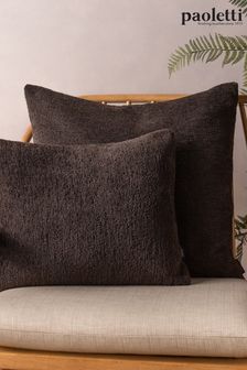 Paoletti Espresso Nellim Boucle Square Cushion