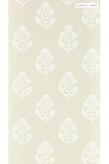 Clarke and Clarke Natural Standen Wallpaper