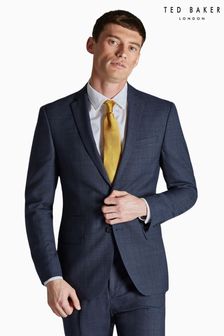 Ted Baker Tailoring Blue Ara Textured Check Slim Fit Jacket