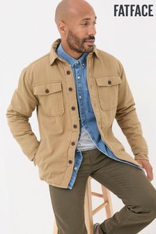 FatFace Walderton Beige Overshirt