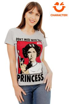 Character Grey Star Wars Princess Leia T-Shirt