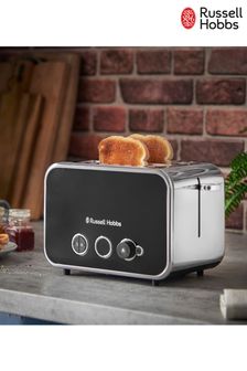 Russell Hobbs Black Distinctions 2 slice Toaster