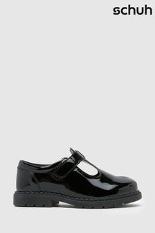 Schuh Junior BTS Lioness T-Bar Black Shoes